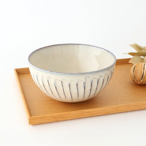 Donburi Bowl White-Carved | Shigaraki Ware