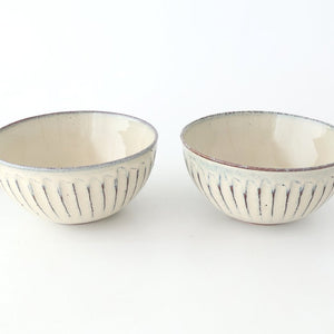 Donburi Bowl White-Carved | Shigaraki Ware