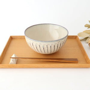 Donburi Bowl White-Carved | Shigaraki Ware