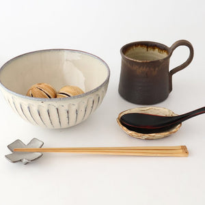 Donburi Bowl White-Carved | Shigaraki Ware