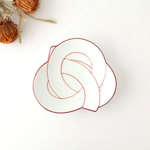 Serving Plate Knot Red｜Arita Ware