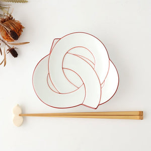 Serving Plate Knot Red｜Arita Ware