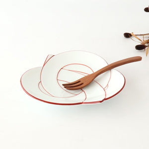 Serving Plate Knot Red｜Arita Ware