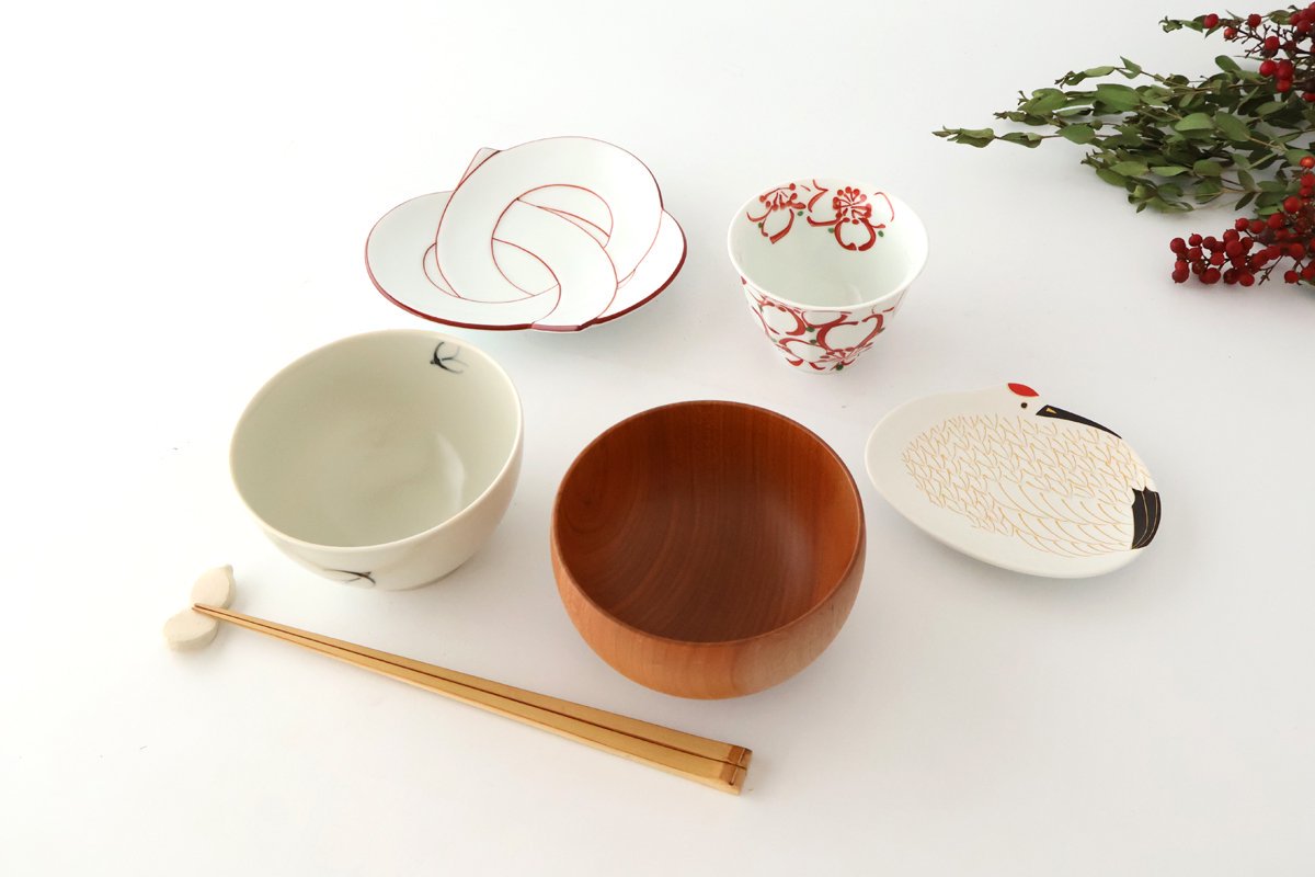 Serving Plate Knot Red｜Arita Ware