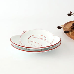 Serving Plate Knot Red｜Arita Ware