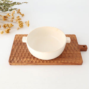 Craft Ishikawa Hand-held Gratin Dish White Heat-resistant S | Banko Ware