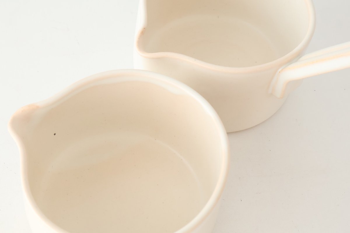 Craft Ishikawa Milk Pot White Heat Resistant | Banko Ware