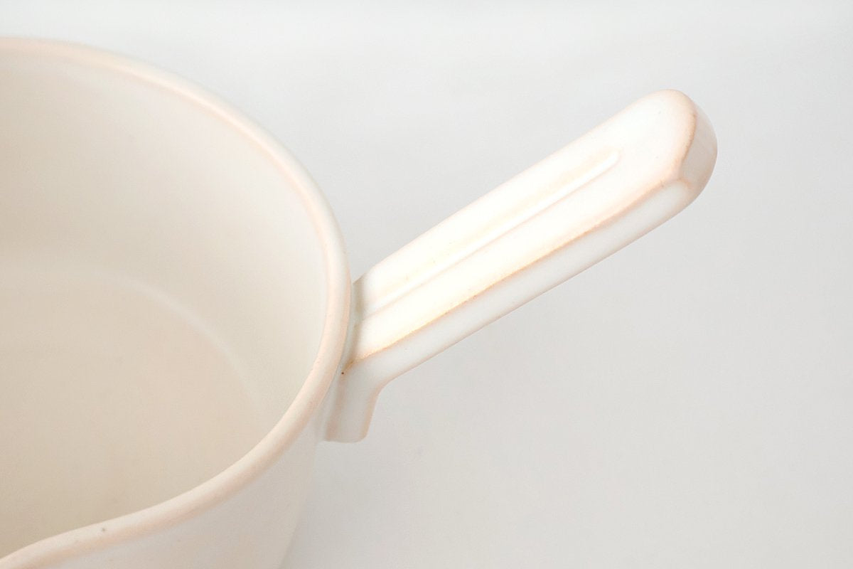 Craft Ishikawa Milk Pot White Heat Resistant | Banko Ware