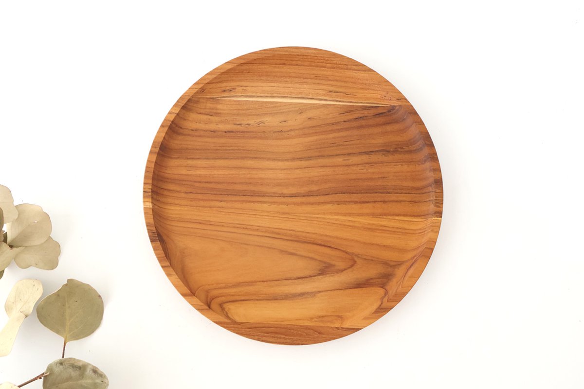 Bread Plate natural wood  L