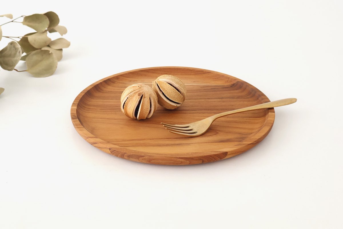 Bread Plate natural wood  L