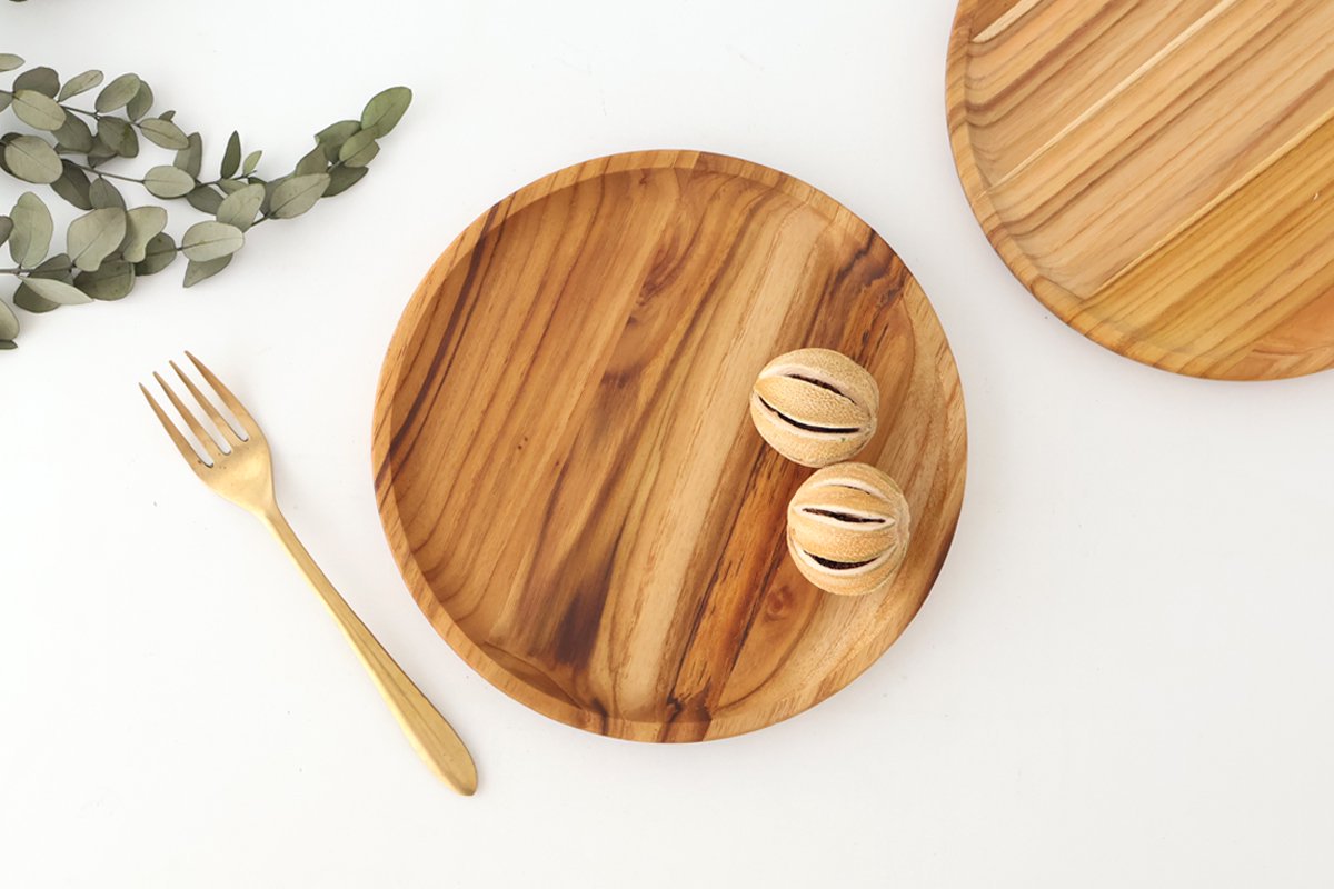 Bread Plate natural wood  M