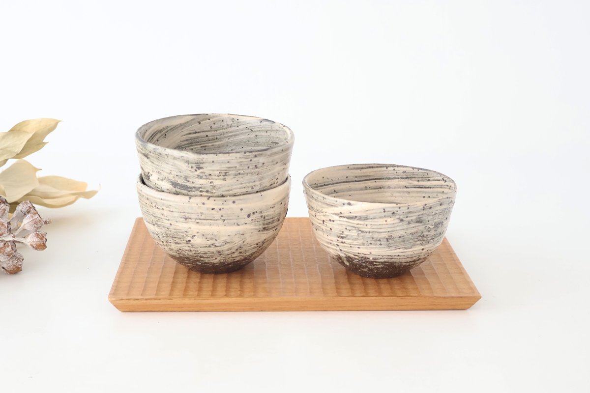 Round Bowl White Storm 9㎝/3.5in | Kobachi Shigaraki Ware