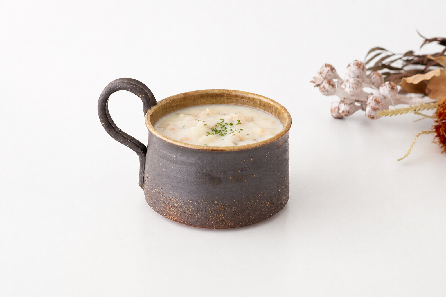 Kosendo Soup Mug Brown Tag | Shigaraki Ware