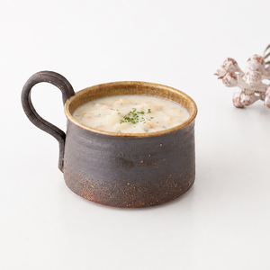 Kosendo Soup Mug Brown Tag | Shigaraki Ware