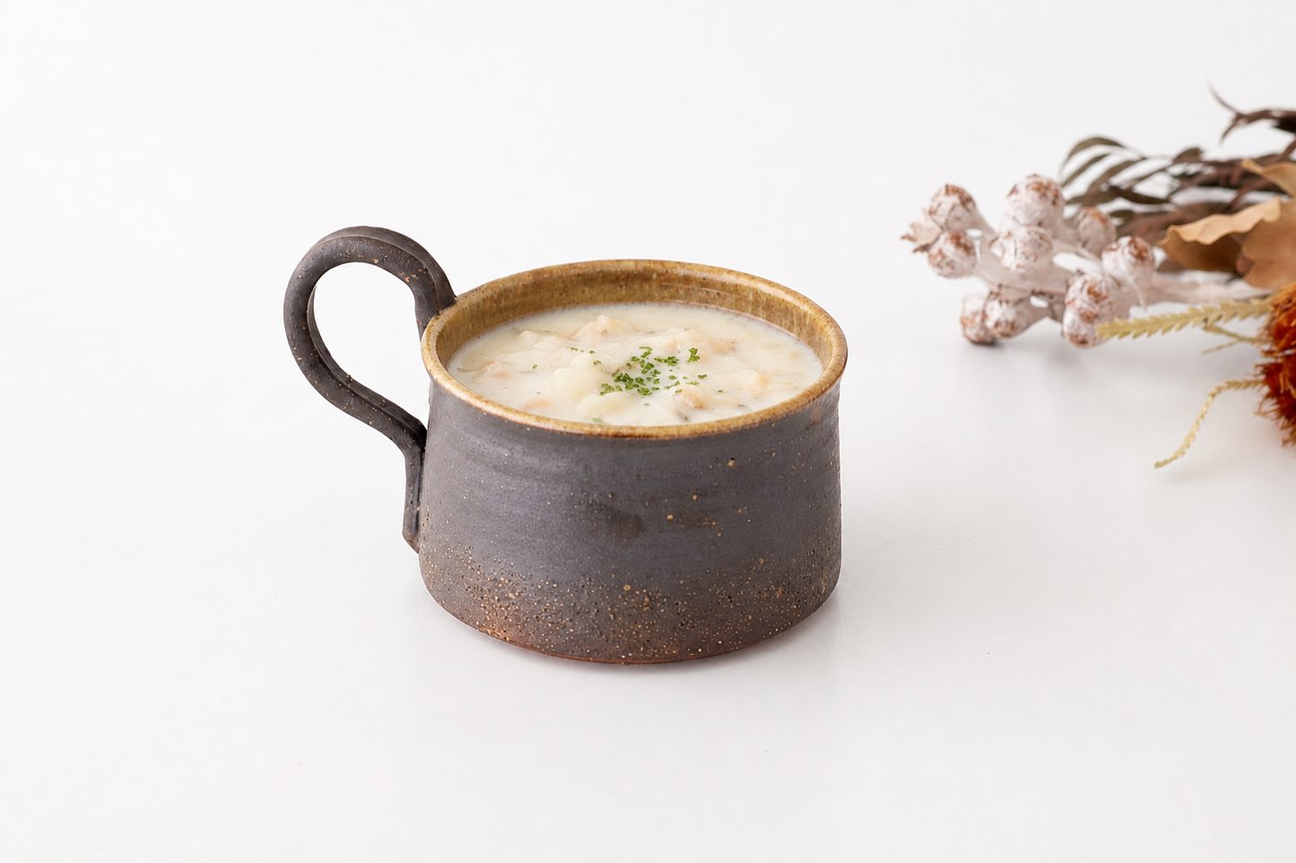 Kosendo Soup Mug Brown Tag | Shigaraki Ware