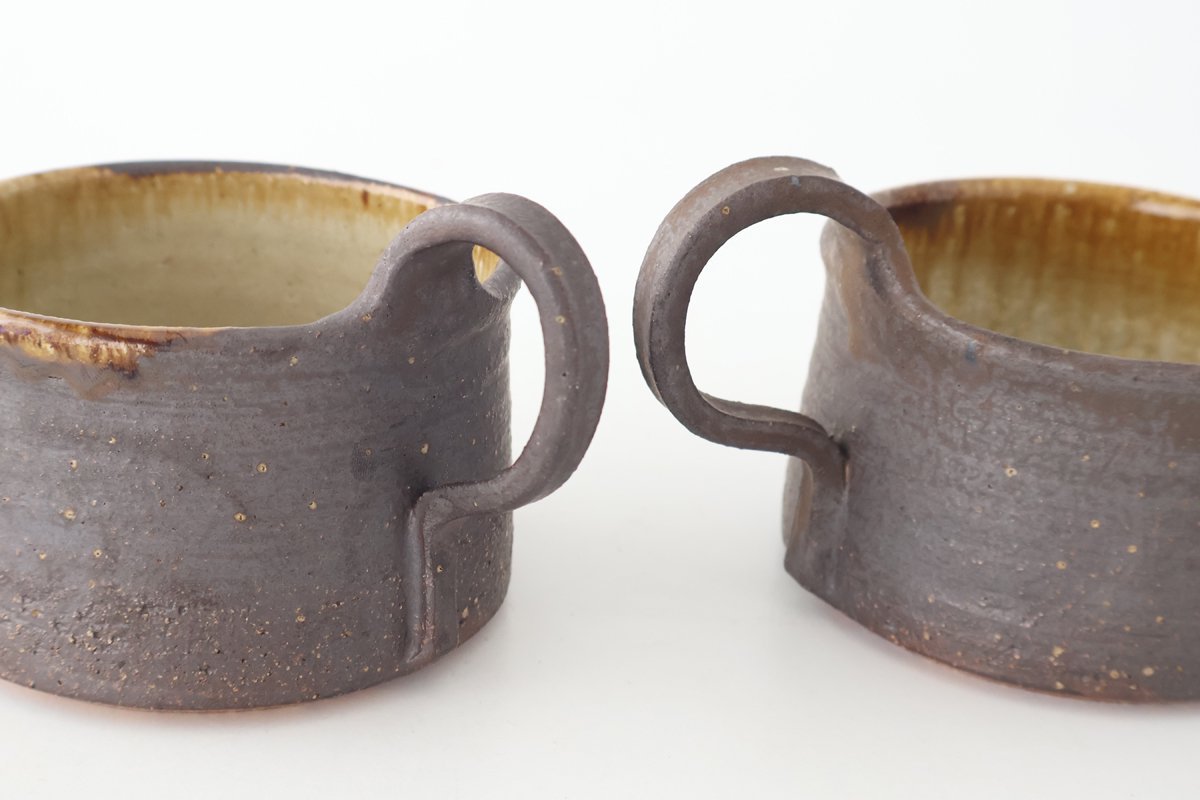 Kosendo Soup Mug Brown Tag | Shigaraki Ware