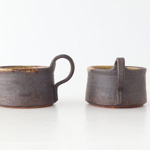 Kosendo Soup Mug Brown Tag | Shigaraki Ware