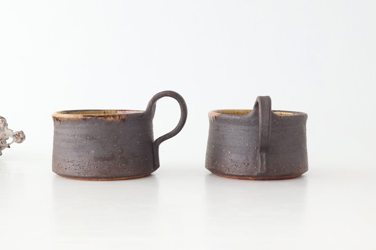 Kosendo Soup Mug Brown Tag | Shigaraki Ware