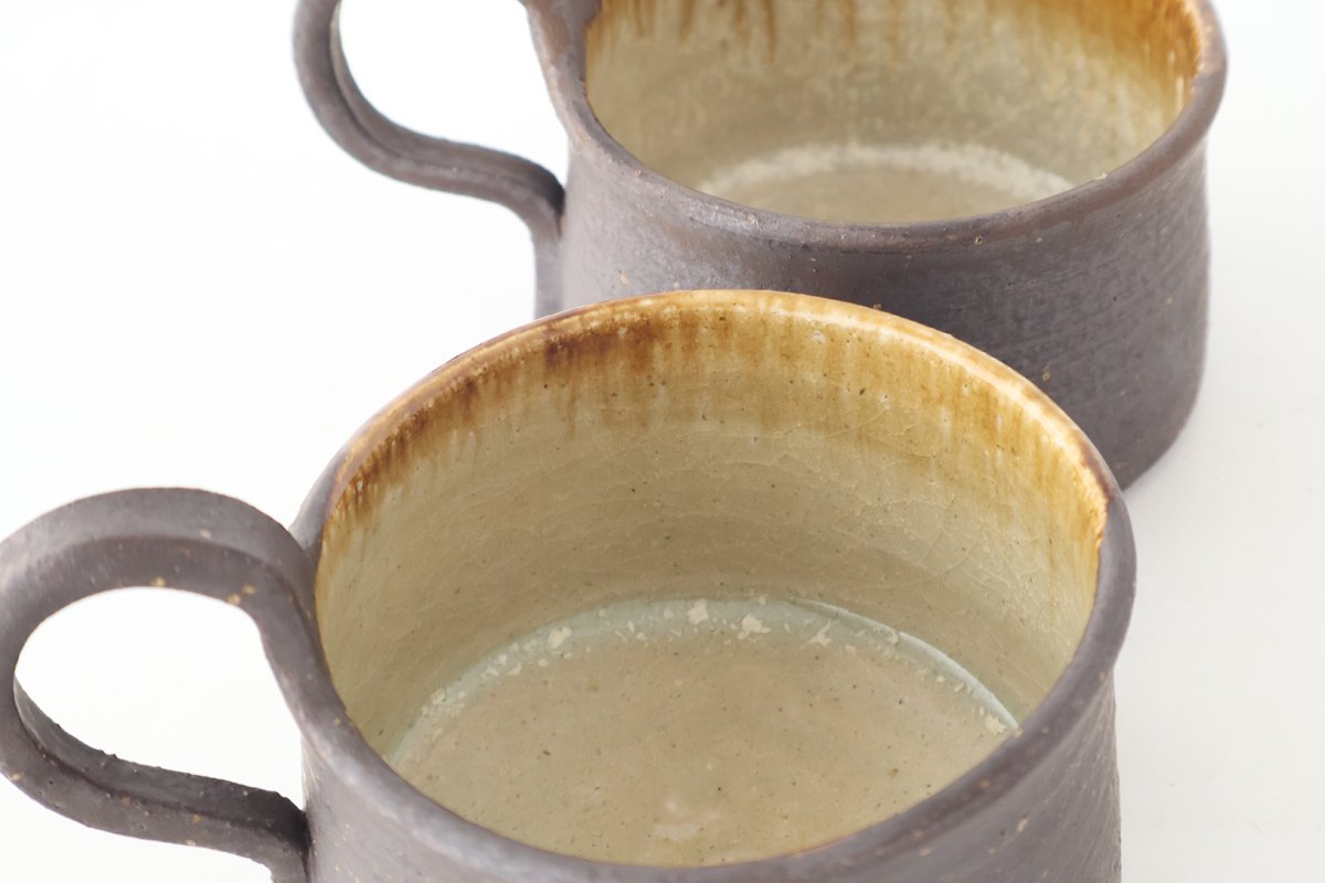 Kosendo Soup Mug Brown Tag | Shigaraki Ware