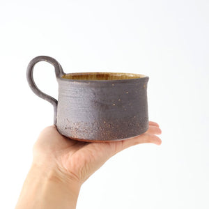 Kosendo Soup Mug Brown Tag | Shigaraki Ware