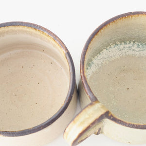 Kosendo Soup Mug White Tag | Shigaraki Ware