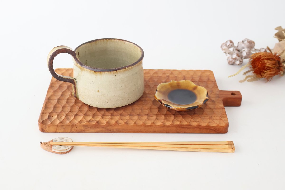 Kosendo Soup Mug White Tag | Shigaraki Ware