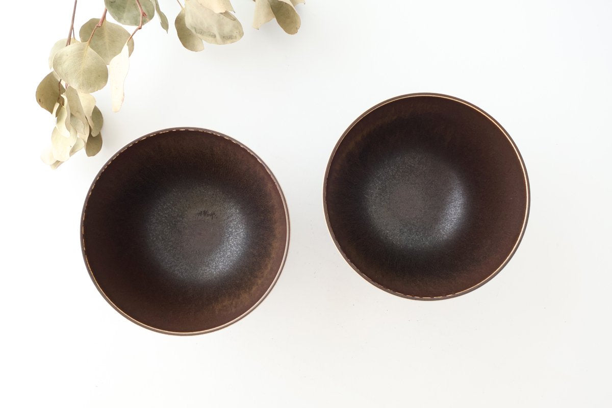 [UTSUWABI Special Order] Donburi Bowl Bronze L | Mino Ware