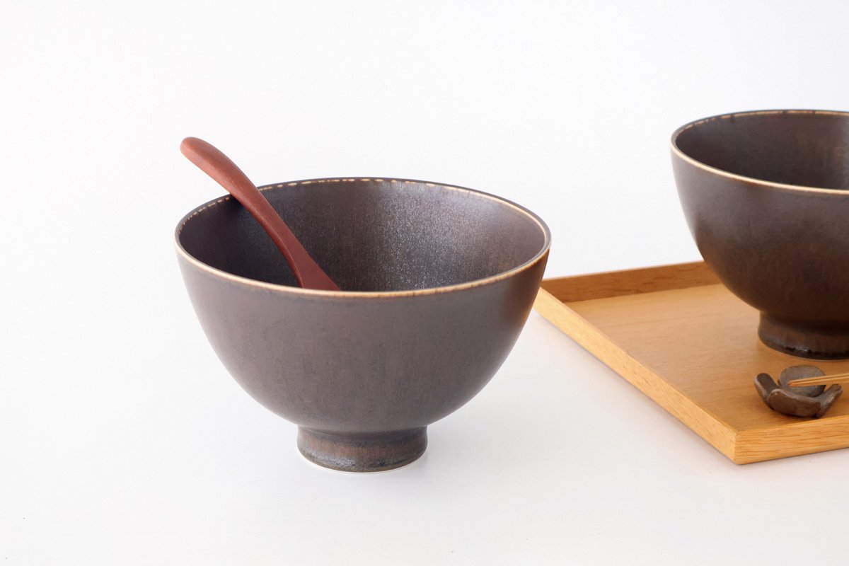 [UTSUWABI Special Order] Donburi Bowl Bronze L | Mino Ware