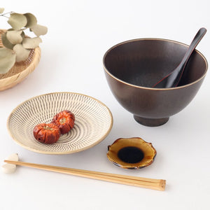 [UTSUWABI Special Order] Donburi Bowl Bronze L | Mino Ware