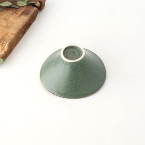 kei Morning Glory-shaped Small Bowl Green | Kobachi Mino Ware