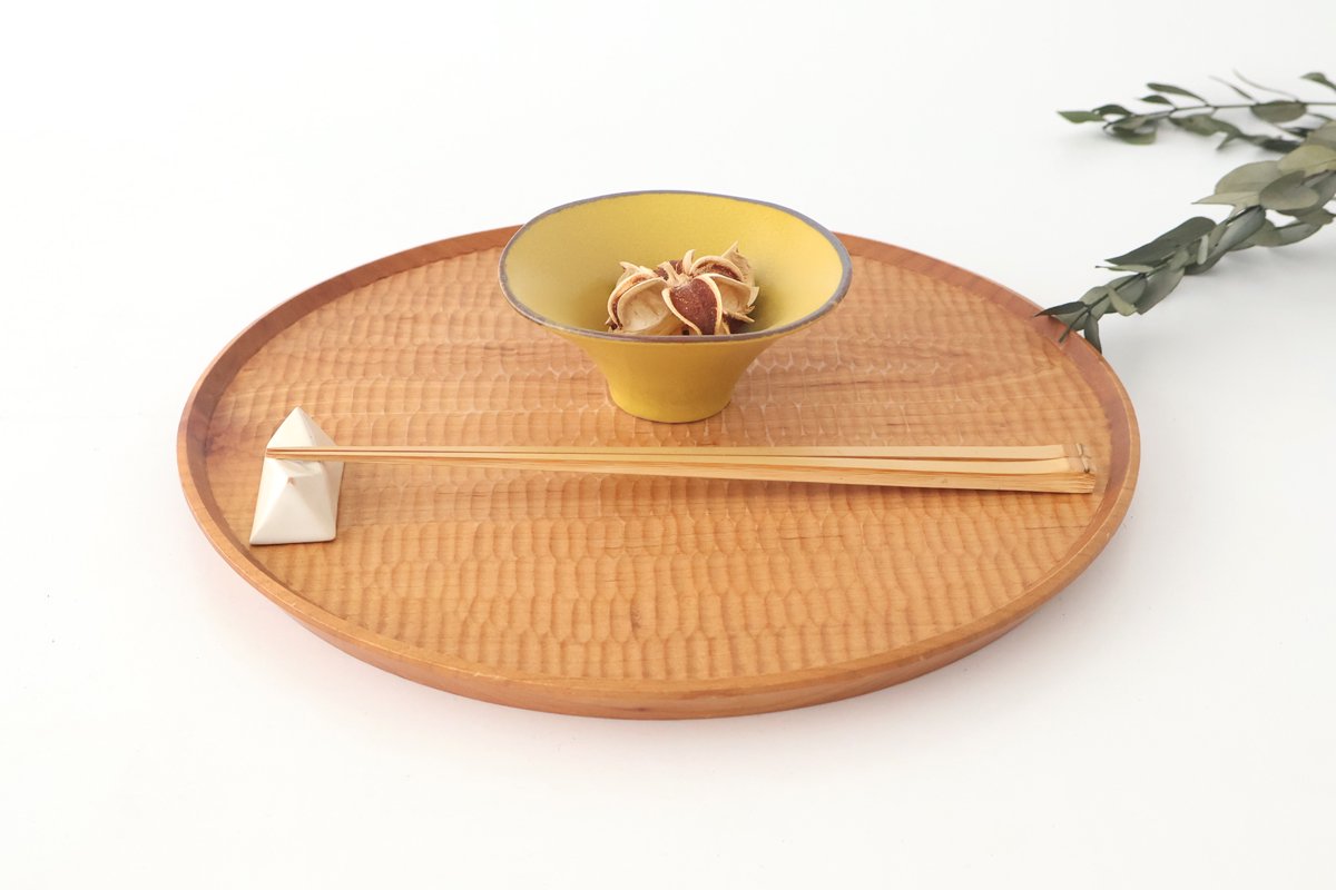 kei Morning Glory-shaped Small Bowl Mustard | Kobachi Mino Ware