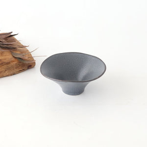 kei Morning Glory-shaped Small Bowl Gray | Kobachi Mino Ware