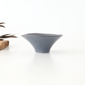 kei Morning Glory-shaped Small Bowl Gray | Kobachi Mino Ware