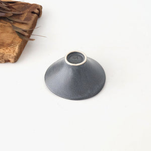 kei Morning Glory-shaped Small Bowl Gray | Kobachi Mino Ware