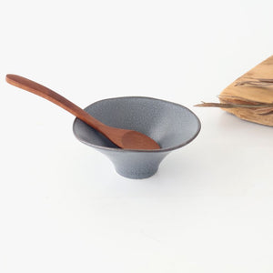 kei Morning Glory-shaped Small Bowl Gray | Kobachi Mino Ware