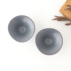 kei Morning Glory-shaped Small Bowl Gray | Kobachi Mino Ware