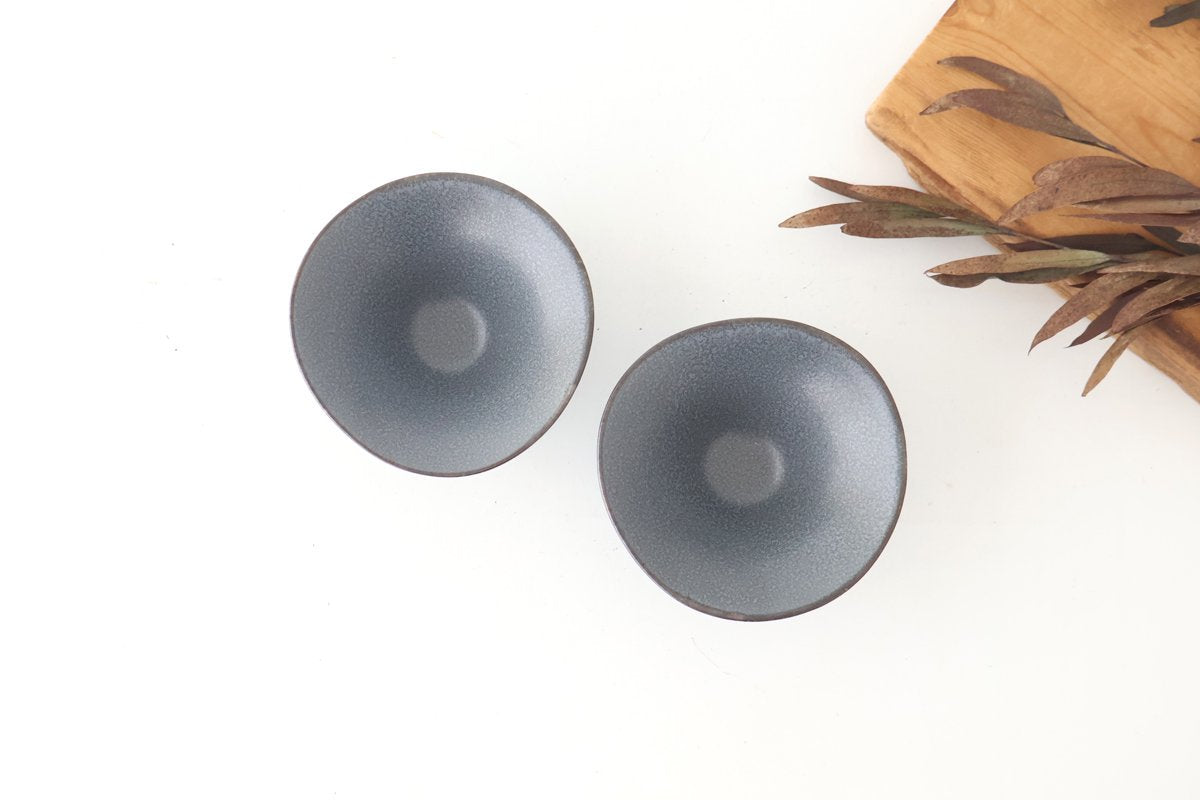 kei Morning Glory-shaped Small Bowl Gray | Kobachi Mino Ware