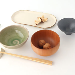 kei Morning Glory-shaped Small Bowl Gray | Kobachi Mino Ware