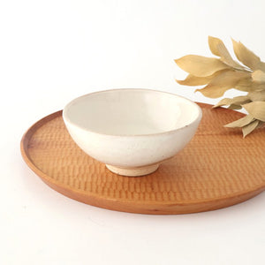 Rough Clay Rice Bowl White | Mino Ware