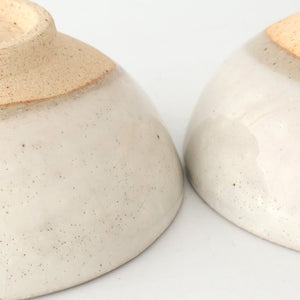 Rough Clay Rice Bowl White | Mino Ware