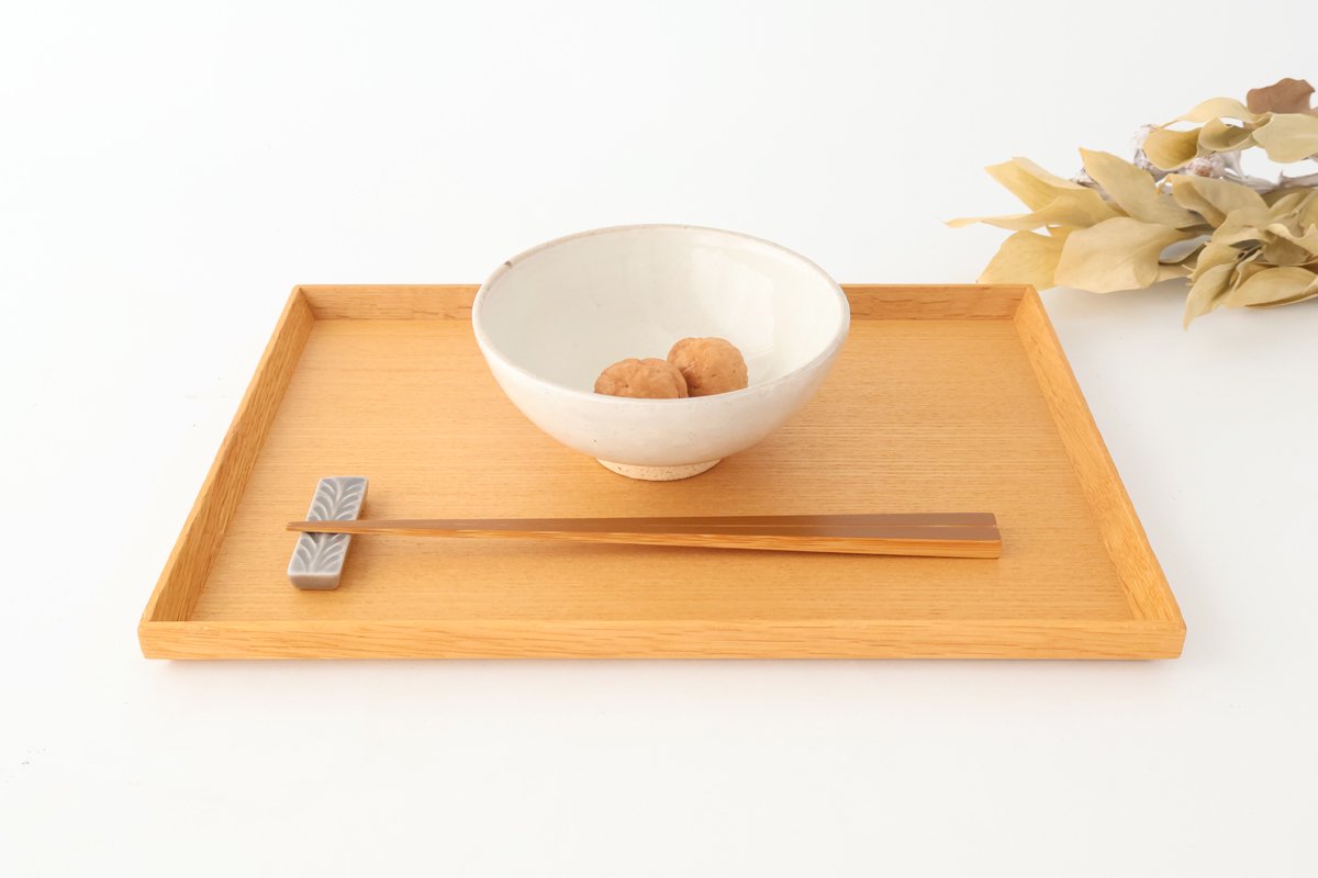 Rough Clay Rice Bowl White | Mino Ware