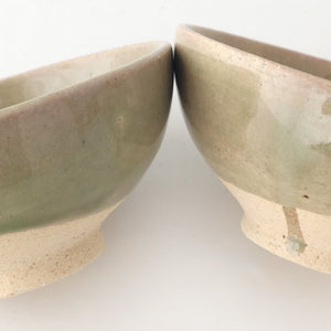 Rough Clay Rice Bowl Green | Mino Ware