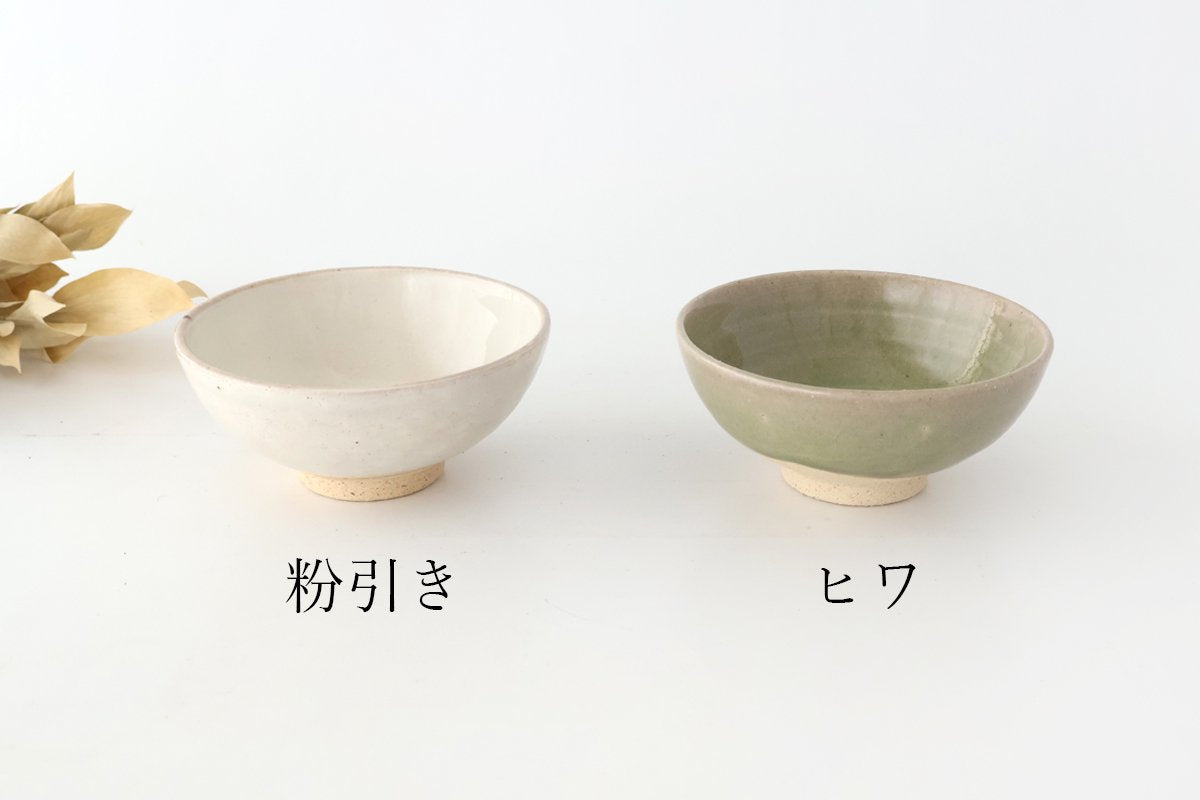 Rough Clay Rice Bowl Green | Mino Ware