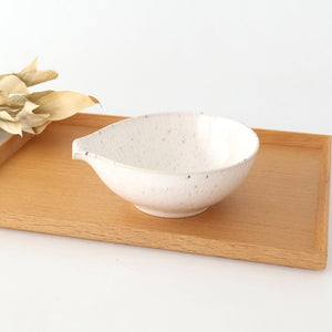 Fig-shape Bowl Katakuchi White 15cm/6in | Serving Bowl Mino Ware