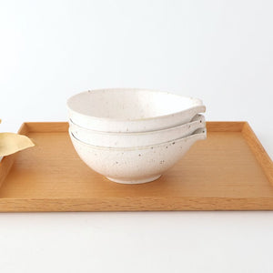 Fig-shape Bowl Katakuchi White 15cm/6in | Serving Bowl Mino Ware