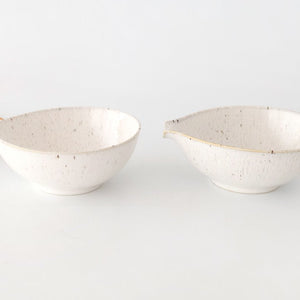 Fig-shape Bowl Katakuchi White 15cm/6in | Serving Bowl Mino Ware