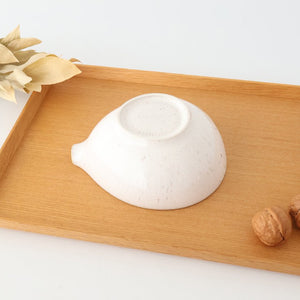 Fig-shape Bowl Katakuchi White 15cm/6in | Serving Bowl Mino Ware