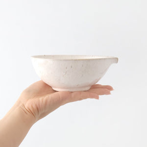 Fig-shape Bowl Katakuchi White 15cm/6in | Serving Bowl Mino Ware