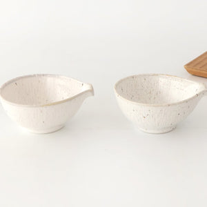 Small Bowl Fig-shape White 9cm/3.5in | Kobachi Mino Ware