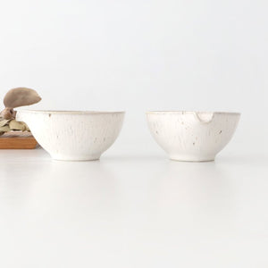 Small Bowl Fig-shape White 9cm/3.5in | Kobachi Mino Ware